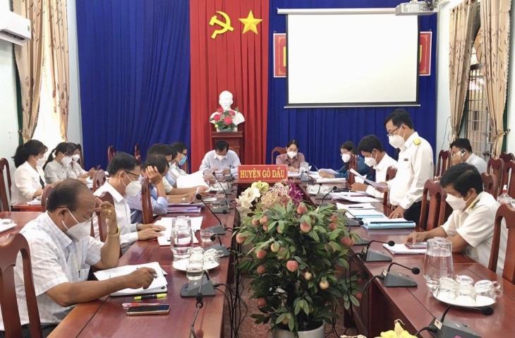 HĐND huyện Gò Dầu giám sát kết quả thực hiện Nghị quyết số 94/2019/QH14 ngày 26/11/2019 của Quốc hội